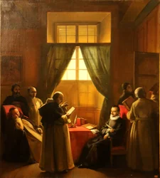 Szene in einem Kloster der Trinitarier